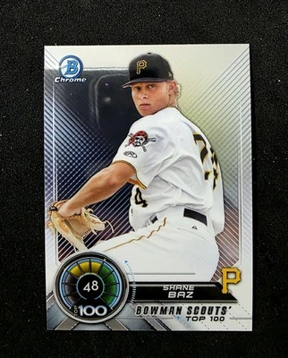 2018 Bowman #BTP-48 Shane Baz Bowman Chrome Scouts' Top 100 - Image 1 of 2