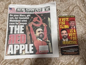 New York Post Zohran Mamdani Wins NYC Mayoral Election The Red Apple 11/05/2025 - Picture 1 of 4