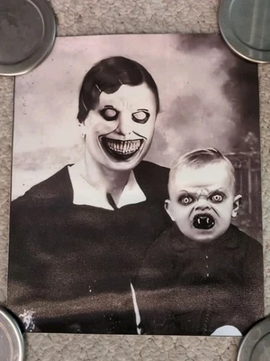 Scary Mother Gruesome Photo Poster Prints 10" X 12" Canvas Halloween Durable  - Image 1 of 3
