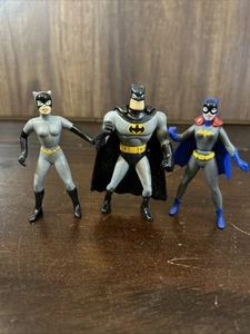 1993 Batman The Animated Series McDonalds Batman Batgirl Catwoman Figuren 3,5" - Bild 1 von 18