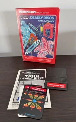 Tron Deadly Discs IntelliVision By Mattel Electronics Video Game Boxed & CIB  - Image 1 of 4