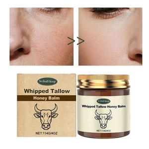 114G/4OZ ﻿Whipped Tallow Honey Balm for Skin, Beef Tallow Face Moisturizer  - Bild 1 von 15