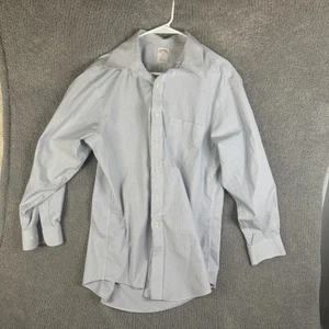 Brooks Brothers Hemd Herren 16-2/3 blau kariert bügelfrei Baumwolle 346 Button-Down - Bild 1 von 11
