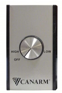 Interruptor de control de ventilador comercial Delhi Canarm Mc10 acero inoxidable plateado 120V 10A - Imagen 1 de 7