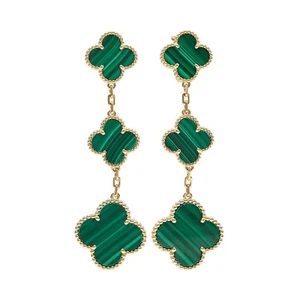 Van Cleef & Arpels Magic Alhambra 3 motifs VCARO2AG00 K18 yellow gold Earrings - Picture 1 of 9