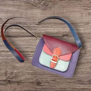 FAIR TRADE - RECYCLED LEATHER BAG (3) BG1050 - Picture 1 of 2
