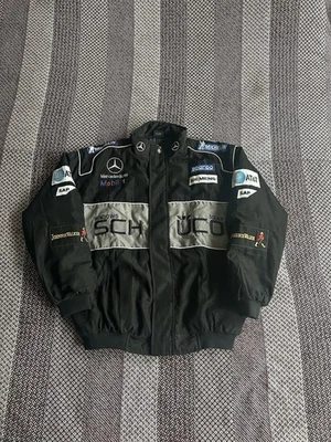 Chaqueta de Carreras Mercedes Benz Mobil 1 De Colección Estilo Streetwear Rara Talla L Unisex Foto 1 de 4