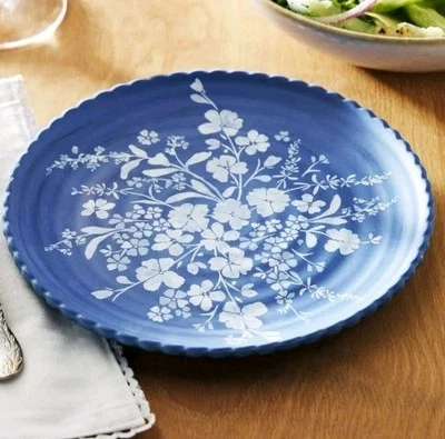 Cuatro (4) mujeres pioneras ~ AZUL MARGARITA ~ 8,6" de diámetro ~ Melamina ~ Platos de ensalada Foto 1 de 4