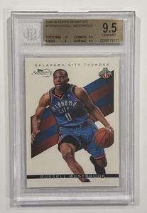 Russell Westbrook 2008-09 Topps Signature Rookie #d /2325 Beckett 9.5 Gem Mint - Picture 1 of 3
