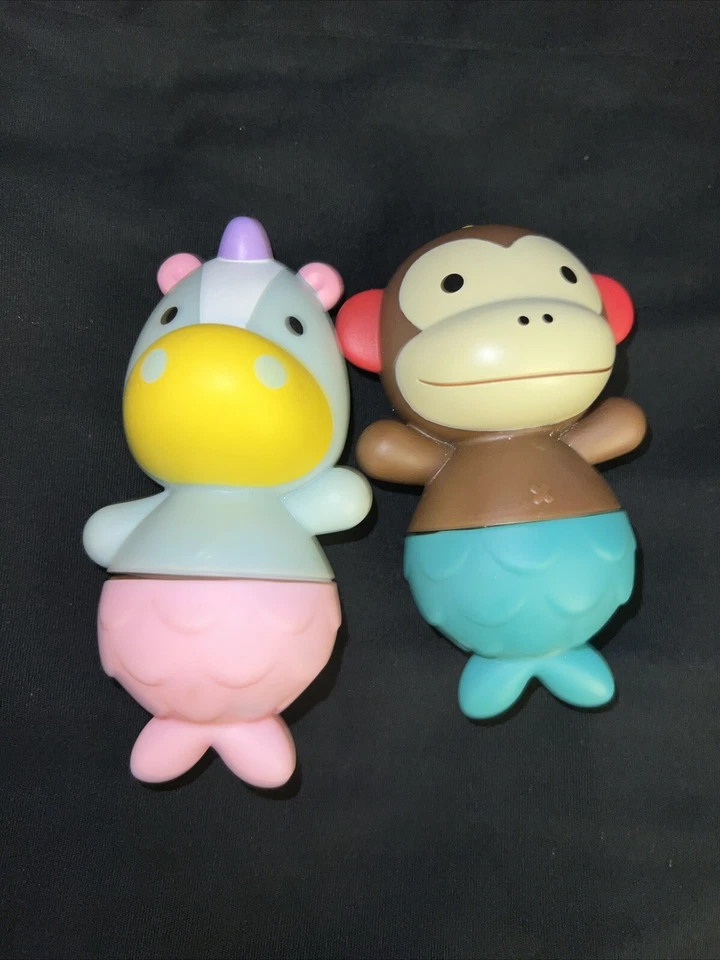 Juguetes de baño Skip Hop juguetes de baño mono/unicornio. Colores multicolores. Juego de 2 Foto 1 de 2