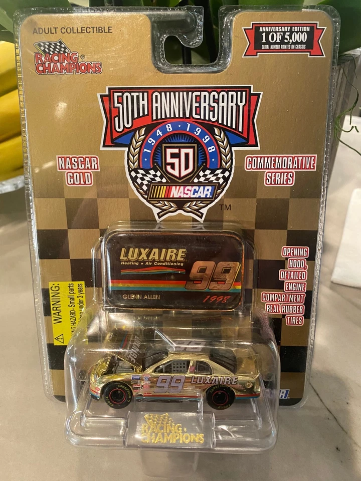 NASCAR 50° Anniversario Oro #99 Luxaire Premier Glenn Allen Racing Champions - Immagine 1 di 1