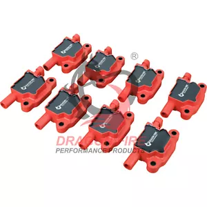 Dragon Fire Performance Ignition Coil Set of 8 for GM LS 05-14 SQUARE 12611424 - Picture 1 of 7