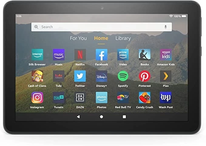 NEW Amazon Fire HD 8 10th Gen 8" HD Display 64GB Tablet, Black - Image 1 of 4