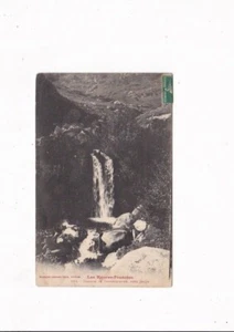 1907 FRANCE HAUTES PYRENEES MOUNTAIN WATERFALLS POSTCARD - Picture 1 of 2