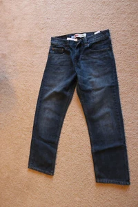 Levi’s Boy’s Blue Denim 505th 100% Cotton Regular Jeans Size 10 Husky - Picture 1 of 5