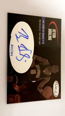 2000 Sage Authentic Auto /999 Keyon Dooling RC Rookie Auto #A13 - Image 1 of 4