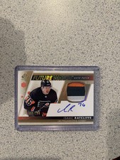 85/100 Isaac Ratcliffe Future Watch Auto Patch Philadelphia Flyers