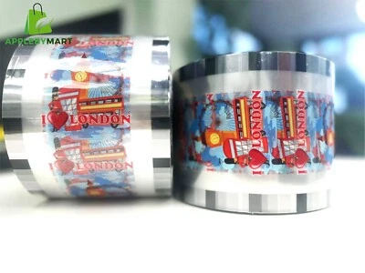 APPLEBY MART Cup Sealing Film Roll | Bubble Tea Cup Sealing Film | Exclusive London Theme