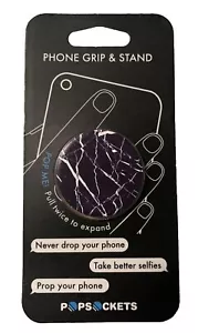 Genuine PopSocket Phone Grip & Stand for Phones and Tablets - Black Marble - Picture 1 of 3