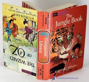 The Jungle Book & The Wizard of Oz by KIPLING & BAUM: VG illus. hardcover 89136 - Picture 1 of 3