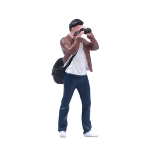 1/64 1/87 1/43 1/18 1/24 Photographer Man Scene Miniatures Figures Model For Car - Picture 1 of 5