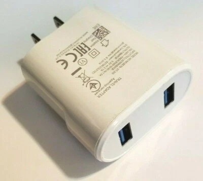 2-портовый настенный адаптер питания 5 В двойной порт быстрое зарядное устройство для Samsung iPhone iPad DT-2 - Изображение 1 из 3