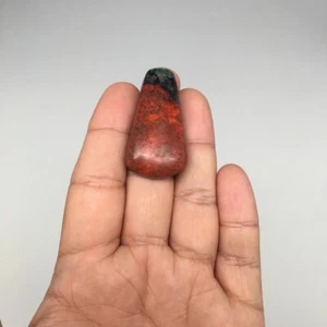 13.5g,1.6"x 0.9"x8mm Sonora Sunset Chrysocolla Cuprite Cabochon @Mexico,SC332 - Picture 1 of 9