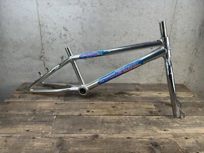 Cuadro y horquilla de aluminio Cycle Pro BMX 20” Pro XXL Cromo vintage Old Mid School Foto 1 de 4
