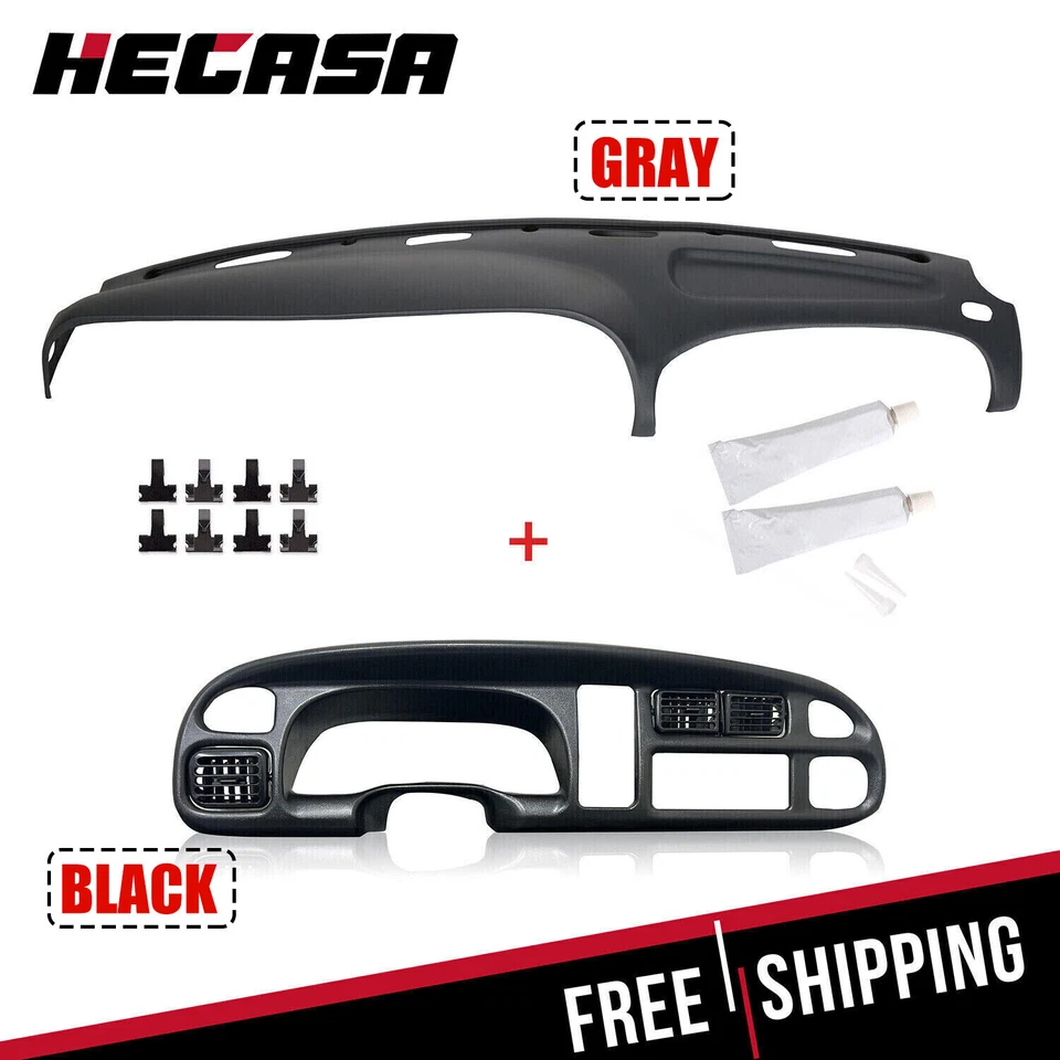For 98-02 Dodge Ram 1500/2500/3500 Pickup Dashboard Dash Bezel & Dash Cover - Image 1 of 4