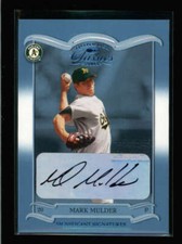 MARK MULDER 2003 DONRUSS CLASSICS SIGNIFICANT SIGNATURES AUTO #007/100 AY1400