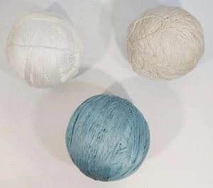 New Mercerized Cotton YARN Crochet Thread 19oz White 14oz Ivory 25oz Light Blue - Picture 1 of 4