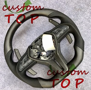 Fit For Infiniti Q60 Q50 QX50 QX55 real Carbon Fiber Steering Wheel with paddles - Picture 1 of 6