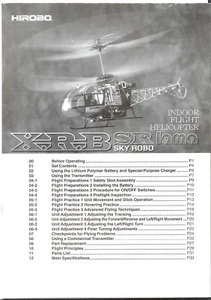 Hirobo XRB SR SkyRobo Lama User Manual - Picture 1 of 2