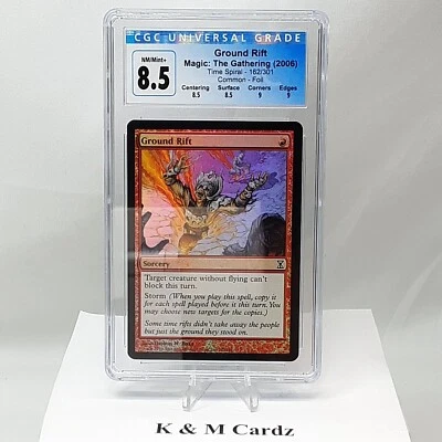 MTG - Time Spiral - Ground Rift - Foil - Graded - CGC 8.5 - Image 1 of 4