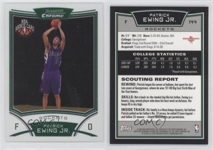 2008 Bowman Draft Picks & Stars Chrome NBA Card Patrick Ewing Jr #144 Rookie RC
