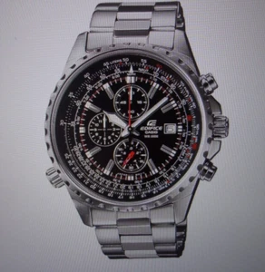Orologio Cronografo Casio Uomo EDIFICE Acciaio Inox Flight Computer - EF527D-1 - Foto 1 di 8