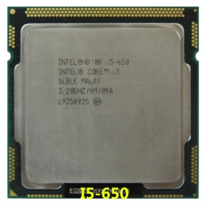 Intel Core i5-650 CPU Dual-Core 3.20GHz / 4MB LGA1156 SLBLK Processor - Picture 1 of 1