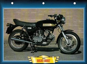 CARTE FICHE TECHNIQUE MOTO  /  DUCATI  860 GT .  1974  .  NEUVE - Picture 1 of 1
