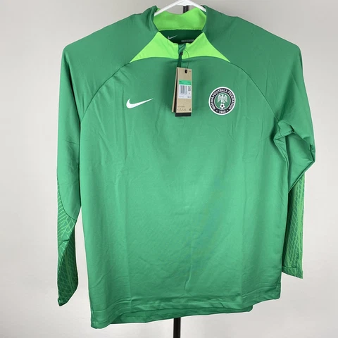 Nike Nigeria Strike 1/4 zip Dri-FIT Knit Soccer Drill Top DH6458-302  XL  NWT Cover
