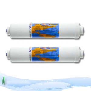 Omnipure In-Line Fridge Water Filter Cartirdge K2533JJ 1/4" Push Fit Fittings x2 - Picture 1 of 3