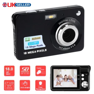 2.7" 8X Zoom Digital Camera Mini TFT LCD 18MP Anti-shake Full HD Digital Camera/ - Picture 1 of 17