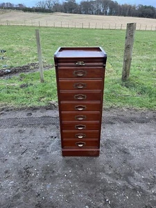 1930’s Filing Cabinet / Vintage Wooden File Cabinet / Multi Drawer Chest - Picture 1 of 20