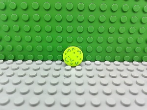 Lego 1 limettengrün 2x2 runde Fliese bedruckte Wolken - Bild 1 von 1