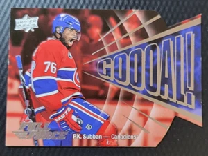 2015-16 Upper Deck Full Force Goooal! P.K. SUBBAN Montreal Canadiens NHL #G-PS - Picture 1 of 2