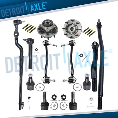 4WD Front Wheel Bearing Hub Sway Bars Tie Rods for Ford F-250 F-350 Super Duty - Image 1 of 4