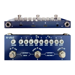 Bass Multi Effects Pedal with IR Loading 9 AMP Models Delay Reverb Chorus P7A4 - Picture 1 of 12