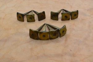 vintage hand forged Nails blacksmith brass polish Iron Furniture Nails 10 Pcs - Picture 1 of 7