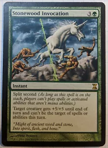 MTG Stonewood Invocation 223/303 MP Rare Time Spiral - Picture 1 of 4