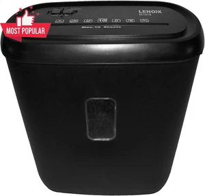 Electric Paper Shredder Cross Cut 10 Sheet Credit Card Heavy Duty 21L Office Hom - Picture 1 of 12