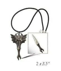 Dragon Head Athame Pendant Necklace - Picture 1 of 1